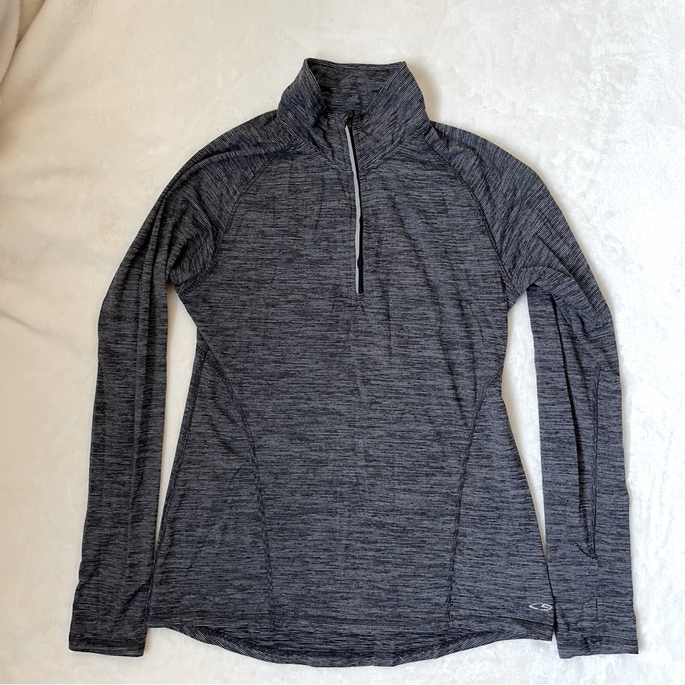 Champion Duo Dry 1/2 Zip 1/4 Pullover Workout Top Shirt Athletic Target Fitted